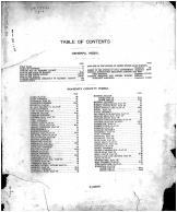 Table of Contents, McHenry County 1908